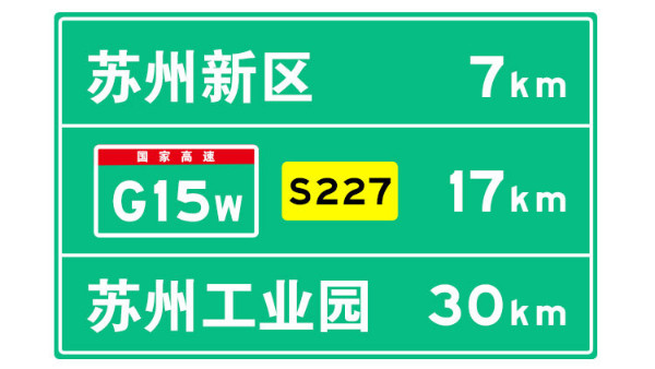 高速路上的交通标志牌都代表什么意思？