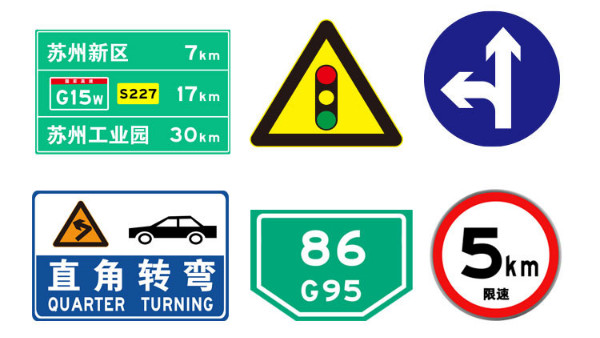 交通标牌的类型和区分方法